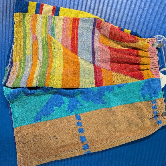 Colorful Striped Women's Shorts - Picture 2 of 5